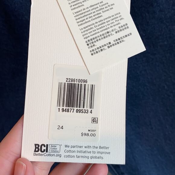 Levi’s Wedgie Fit Ankle Jean Button Fly Dark Blue 24 - Picture 4 of 16